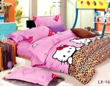 The Cartoon Series of Bedding Chinese Manufacturing 2015 New Cotton Fabric Flange Four Piece Suit Bedroom Supplies Set (ZHSHDL)