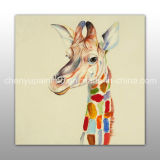 Palette Knife Giraffe Wildlife Handmde Oil Painting