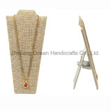Cardboard Linen Necklace Jewelry Display (MT-007)