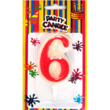 Blue and Red Number Birthday Candles (SZC3-0010)