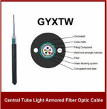 GYXTW Metal Strength Steel Wire Armored 12 Core Single Mode Fibre Optic Cable