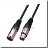 3 Pin XLR Nickel Plated Communication Mirophone Cable (AL-M027Y)