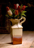 Ceramic Flower Vase with Handle for Home Shop Hotel Decoration (sp-698)
