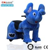 Outdoor/ Indoor Bule Large Elephant Electric Animal Ride for Child