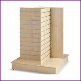 MDF Slat Wall Display Stand Four Side