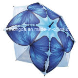 8 Panels Butterfly Pattern Straight Umbrella (YSC0016)