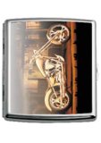 C604b Expoxy Metal Cigarette Case Star Steel Promotional Gifts