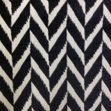 Geometric Contemporary Black Cut Velvet Sofa Pillow Fabric