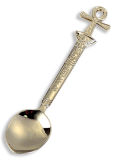 Embossed Silver Egypt Spoon for Tourist Collection