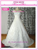 a-Line off-The-Shoulder Applique Wedding Gown/Wedding Dress/Brider Gown/Bride Dress (FR278)