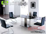 Modern Glass Dining Table in Living Room Furniture