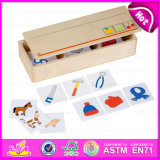 2015 Educational Wooden Domino Toy for Kids, Creative Domino Game Toy for Children, Best Seller Wooden Domino Toy Play Set W15A055