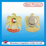 UAE Gold Eagle Magnetic Lapel Badge