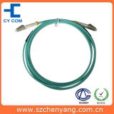 LC Om3 Duplex Fiber Optic Patch Cord 10g Aqua Cable