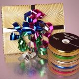 Holiday Metallic Gift Ribbon Rolls
