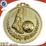 Decorative Custom Made 3D Engraved Football Medal (FTMD1388A)
