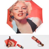 Popular Gift 3 Folding Umbrella with Marilyn Monroe