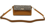 Leopard Print Leather Ladies Handbag From Factory