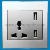 1000mA Dual USB Wall Outlet