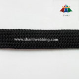 10mm Black Flat Polyester Hollow Rope