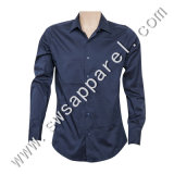 Men's Stand Collar Cotton Formal Dress Shirt