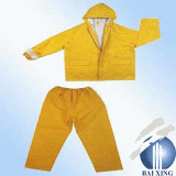 PVC/Polyester/PVC 100% Waterproof Safety Work Rain Suit