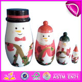 2014 Colorful Russia Matryoshka Wooden Dolls Intellectual Baby Toy Factory