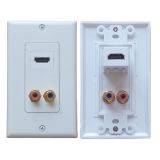 HDMI+2RCA Wall Plate/Wall Socket/Face Plate/Wall Outlets