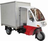 China Cargo Tricycle with Cabin, 250cc Water Cooled Engine, Enclosed Cargo Box Tricycle