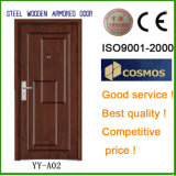 Simple Entry Steel Wooden Door Yy-A02