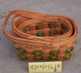 Wooden Splint Basket (26165)
