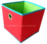 Non Woven Grommet Storage Folding Box with Contrast Colour