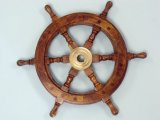 Wooden Steering Ship's Wheel, Antique Decoration, Wooden Nautical Decor
