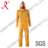 Raincoat of PVC Fabric Yellow (QF-748)