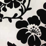 Fashionable Flower Pattern Soft Plush Flocking Leather (CY-ZR001)
