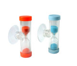 Plastic Shower Sand Timer with Suction Cup (P-158)