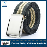 Hot Sale Stripe Belts with Metal Buckle