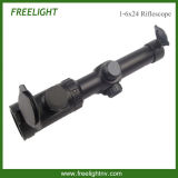 Tactical 1-6X24 Riflescope with Red DOT Illuminated Reticle