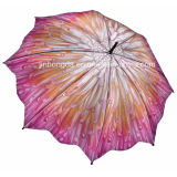 Heat Transfer Full Flower Printing Straight Umbrella (YSC0018)