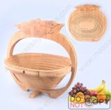 Folding Bamboo Basket for Gift Baskets