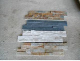 Slate Flagstone Tiles on Mesh for Outdoor Paving, Natural Slate Wall Panel/Cultured Stone/Ledgestone