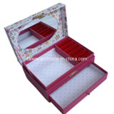 Taiwor Special Drawer Design Cardboard Cosmetic Box with Mirror