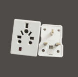 UK 13A Travel Adaptor with Universal Socket