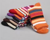 2016 Hot Sale 100%Cotton Fashion Rainbow Stripe Socks