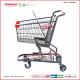 American Style Shopping Trolley Metal Shopping Cart for Hypermarket (OW-M60L)