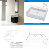 Above Counter Top Upc Approved Square Ceramic Sink (SN114-115)