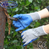 Nmsafety Low Price Recycle Polycotton Coated Latex Glove
