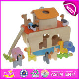 Funny Wooden Construction Building Toys for Kids, Wooden Toy Building Toys for Children, DIY Wooden Building Toys for Baby W12D012