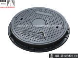 En124 SMC Material Round Composite Manhole Cover with Two Screw