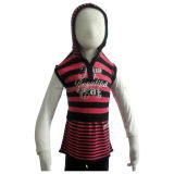Girl's Hoody Sweater Dress in Stripe (KX-CG33)